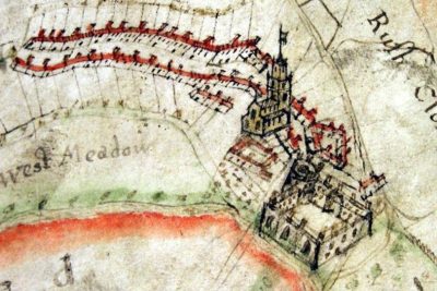 Fotheringhay Castle - Cliffe Bailiwick map