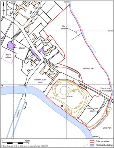 Fotheringhay Castle Location Map