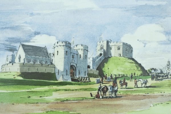 f Fotheringhay Castle - Reconstruction