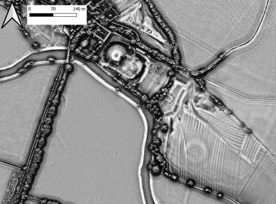 Fotheringhay Castle - LIDAR Image