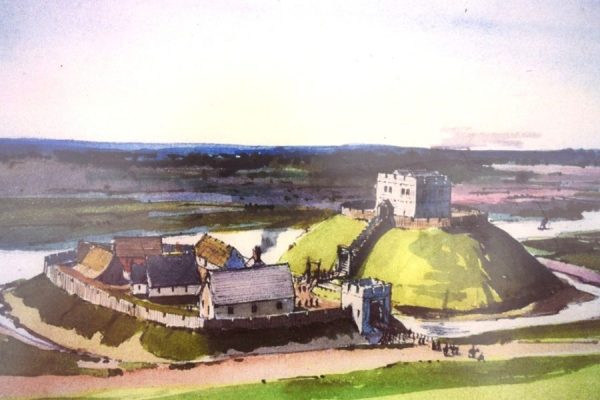 Norman Fotheringhay Castle - Interpretation Board
